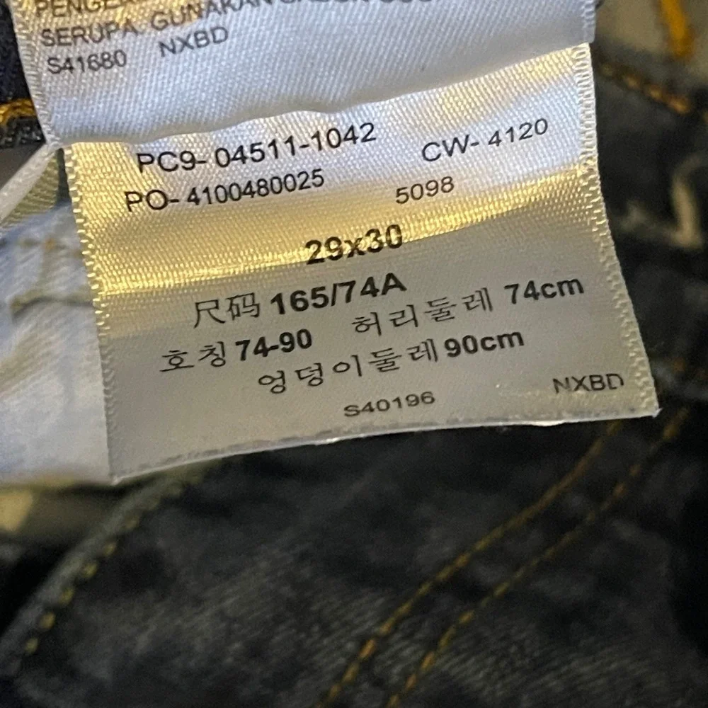 Vintage Levis 511 Slim Fit Jeans‎ Mens 29x30 Blue Dark Wash Denim Pants Stretch
